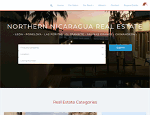 Tablet Screenshot of nicaraguarealestateleon.com